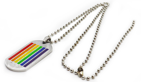 Dog Tag Halskette mit flexiblem Verschluss (adjustierbare Kettenlänge)