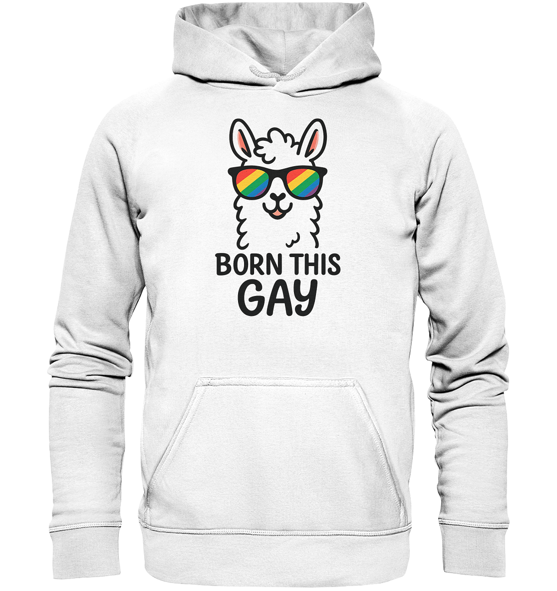 Born This GAY - Lama Edition - Basic Unisex Hoodie