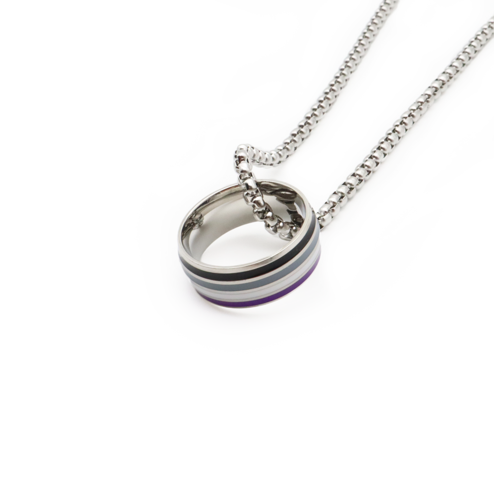 Pride Ring-Kette (Asexuell)