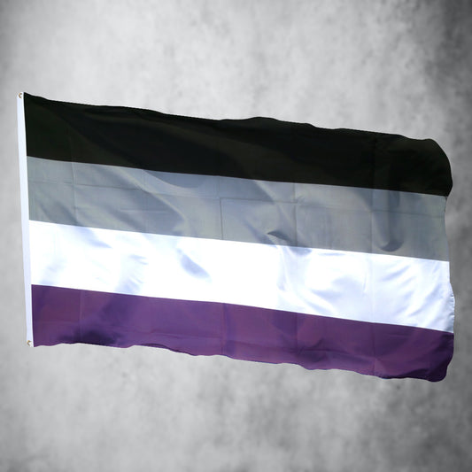 Asexuelle Flagge (90x150 cm)