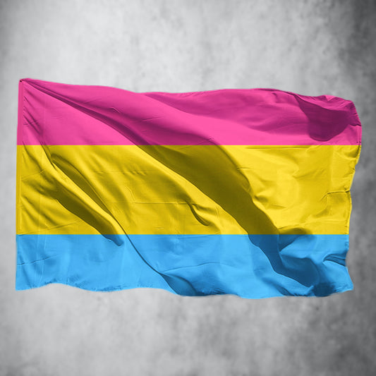 Pansexuelle Flagge (90x150 cm - Pink/Gelb/Blau)