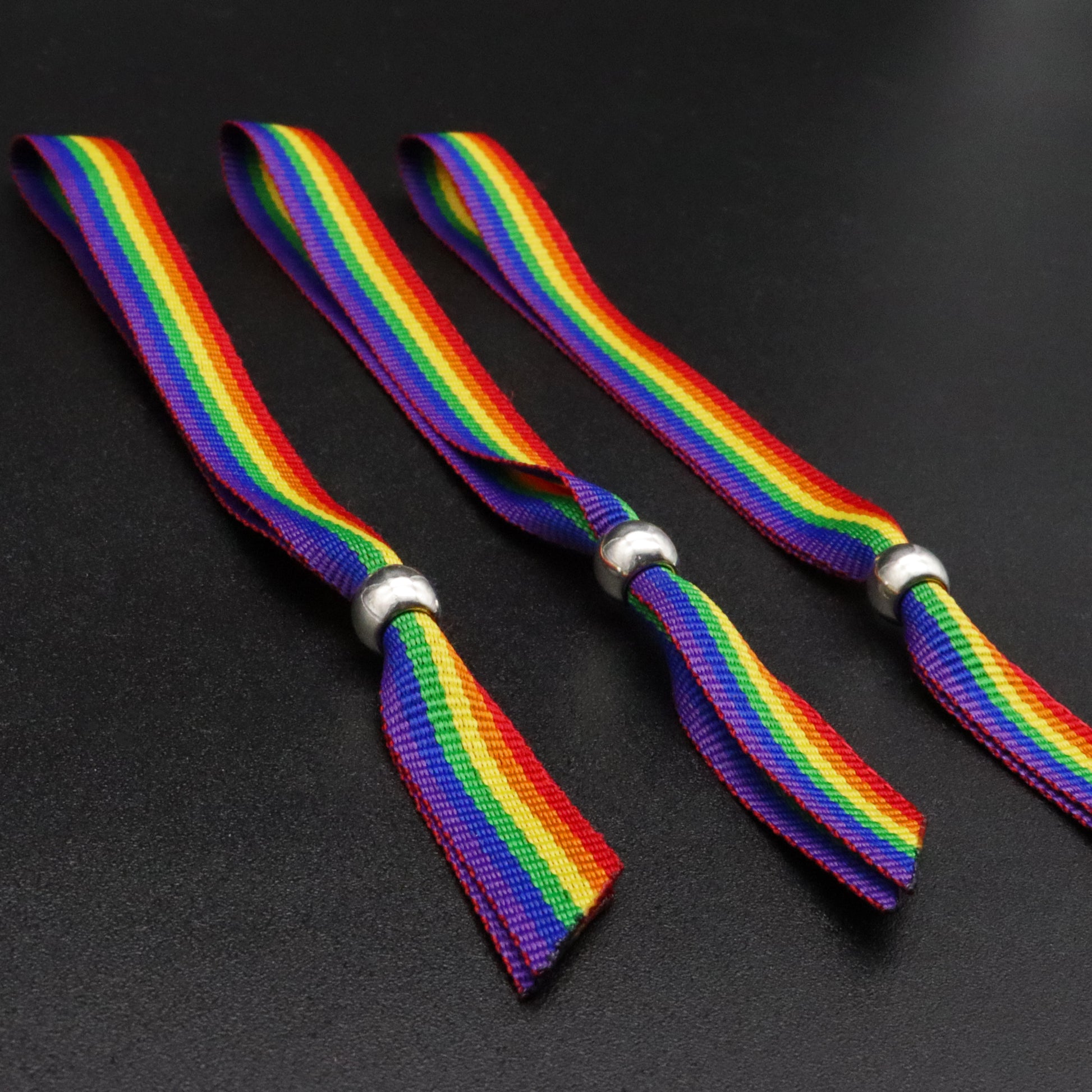 3x flexible Rainbow-Bändchen